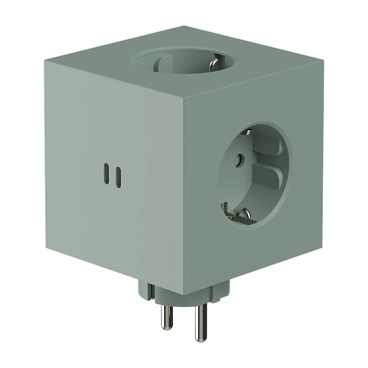 Avolt Square 2 Steckdosenwürfel mit USB-C Grün