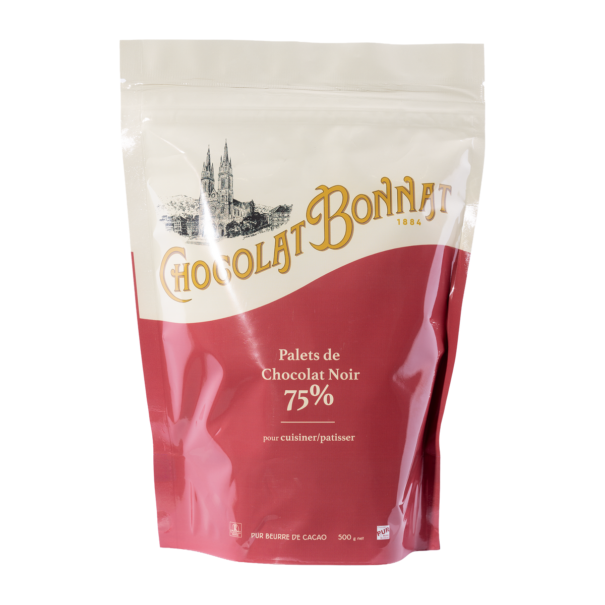 Kuvertüre 75% – Palets de Chocolat Noir von Chocolat Bonnat