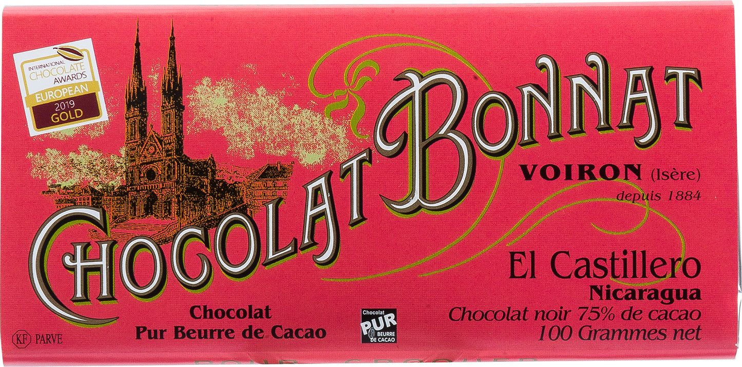 Bonnat Schokolade El Castillero 75% Chocolate Awards 2019 Gold