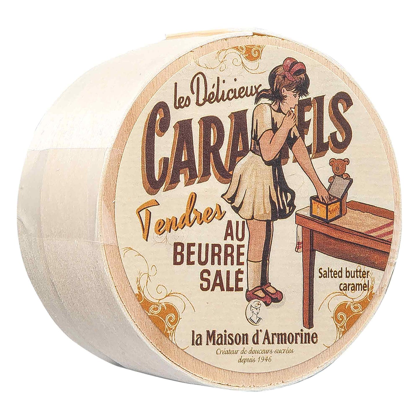 Butterkaramell Caramels in Holzdose