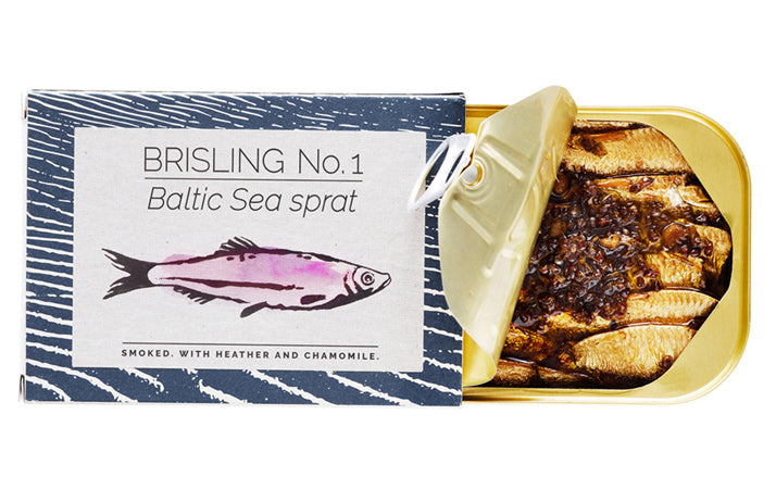 Fangst Brisling No. 1 Sprotten mit Heidekraut