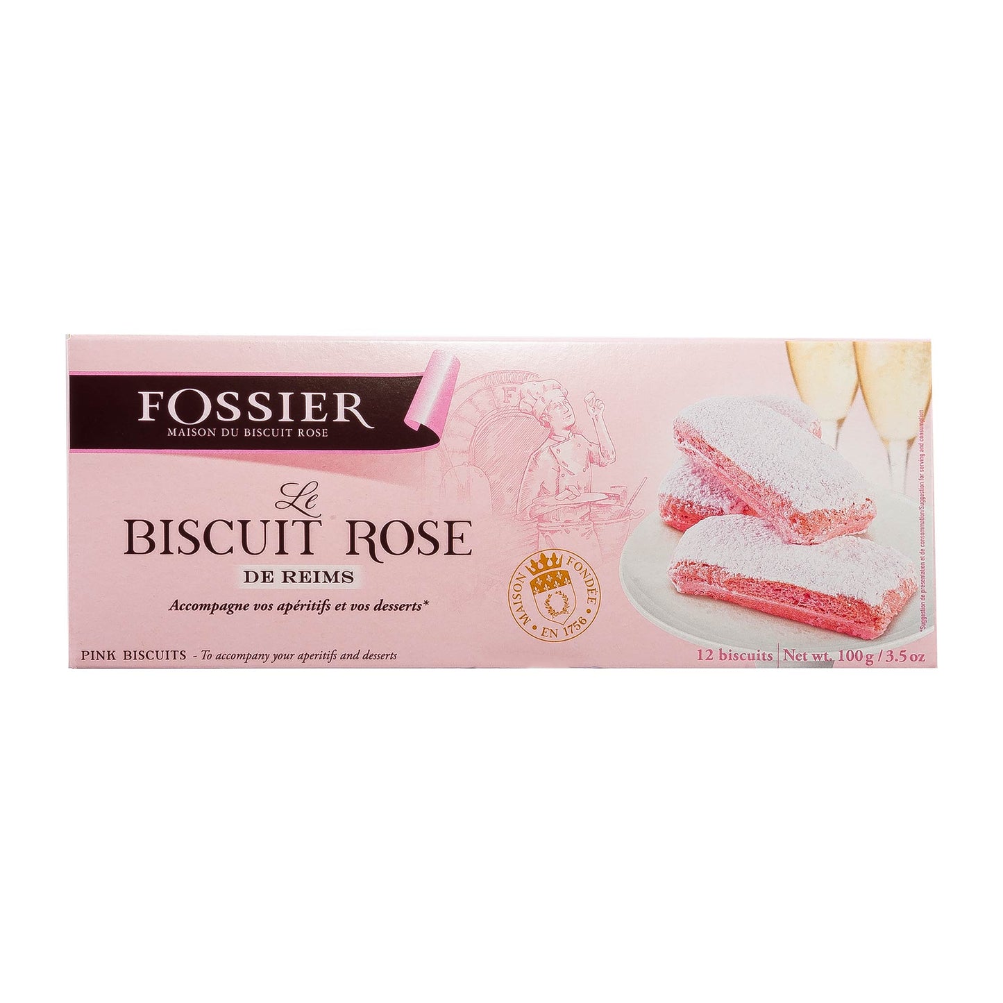 Maison Fossier Biscuit Roses de Reims 100g