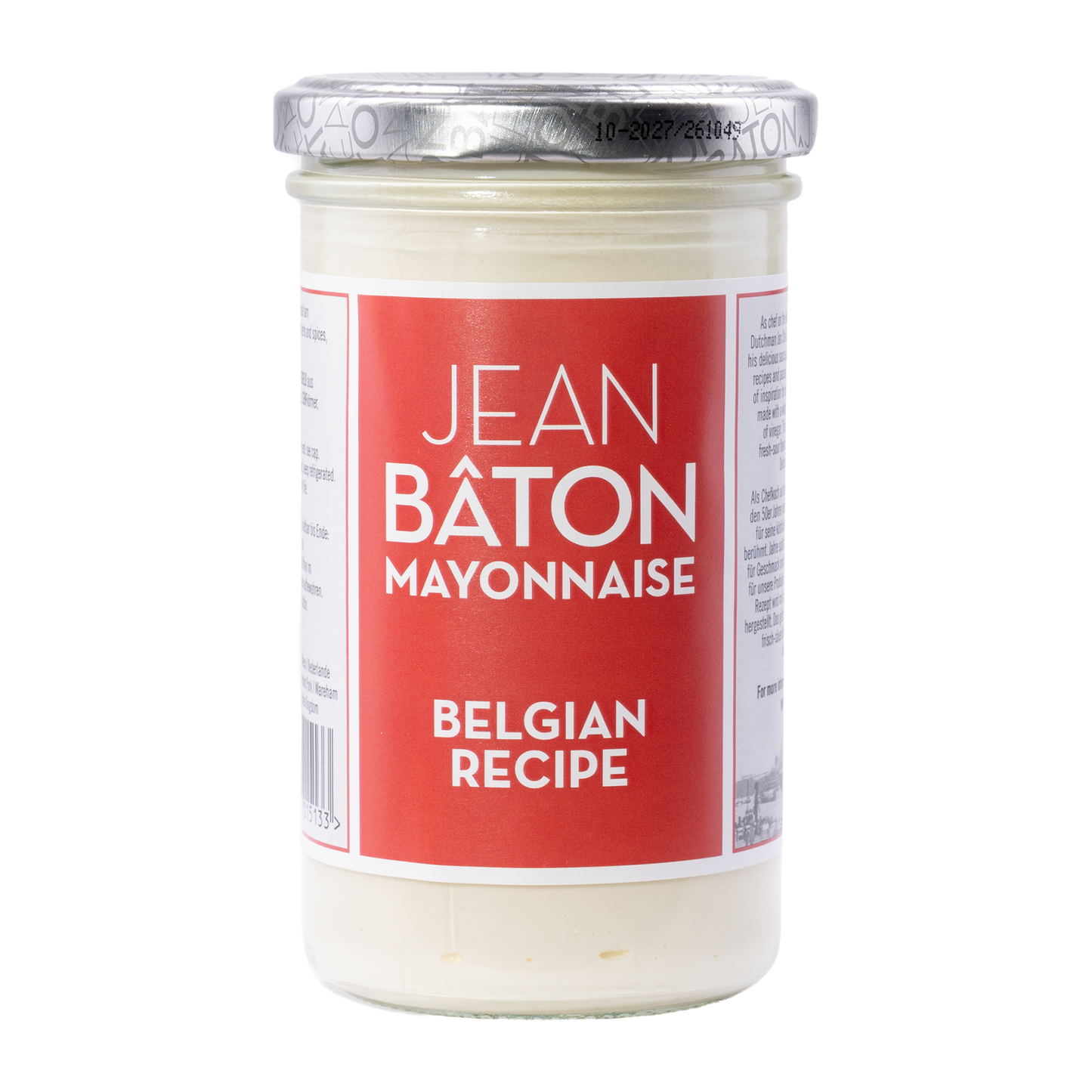 Jean Bâton Mayonnaise Belgian Recipe im 245-ml-Glas