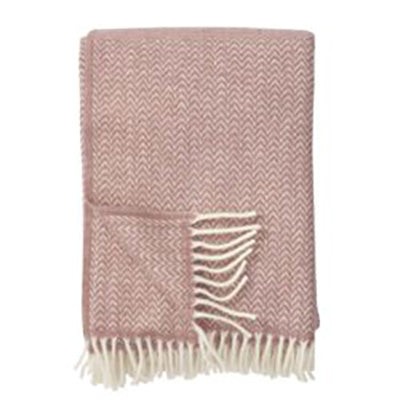 Klippan Wolldecke Chevron nude