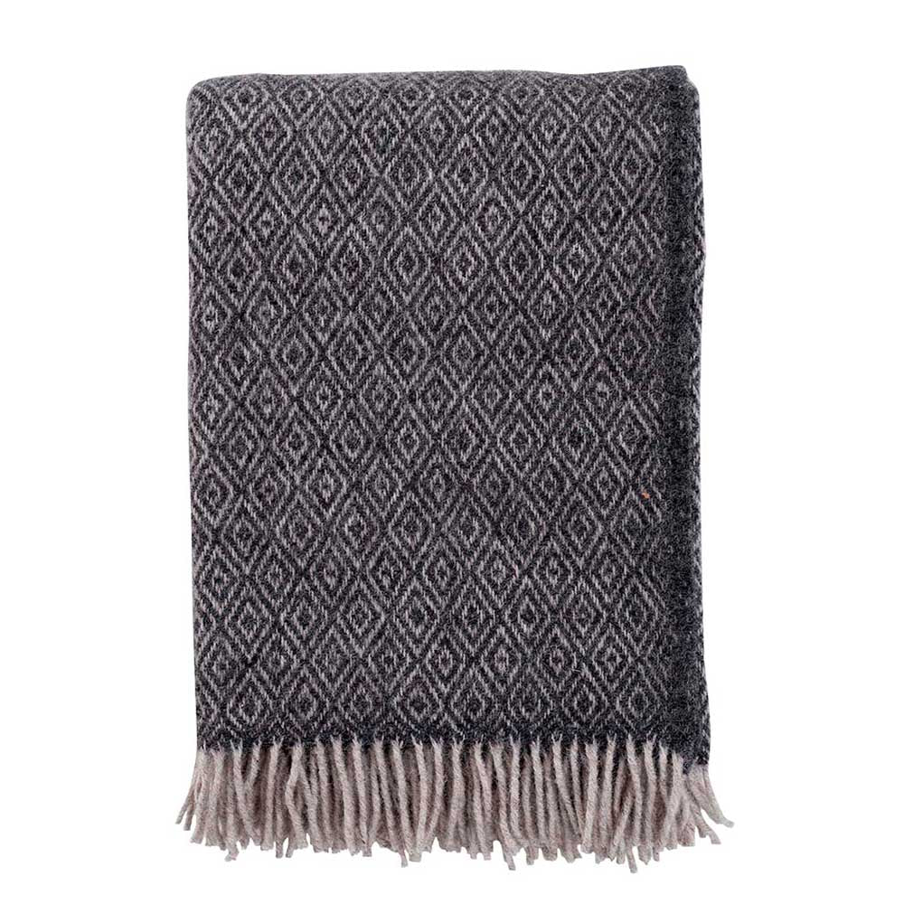Klippan Wolldecke Stella coke grey