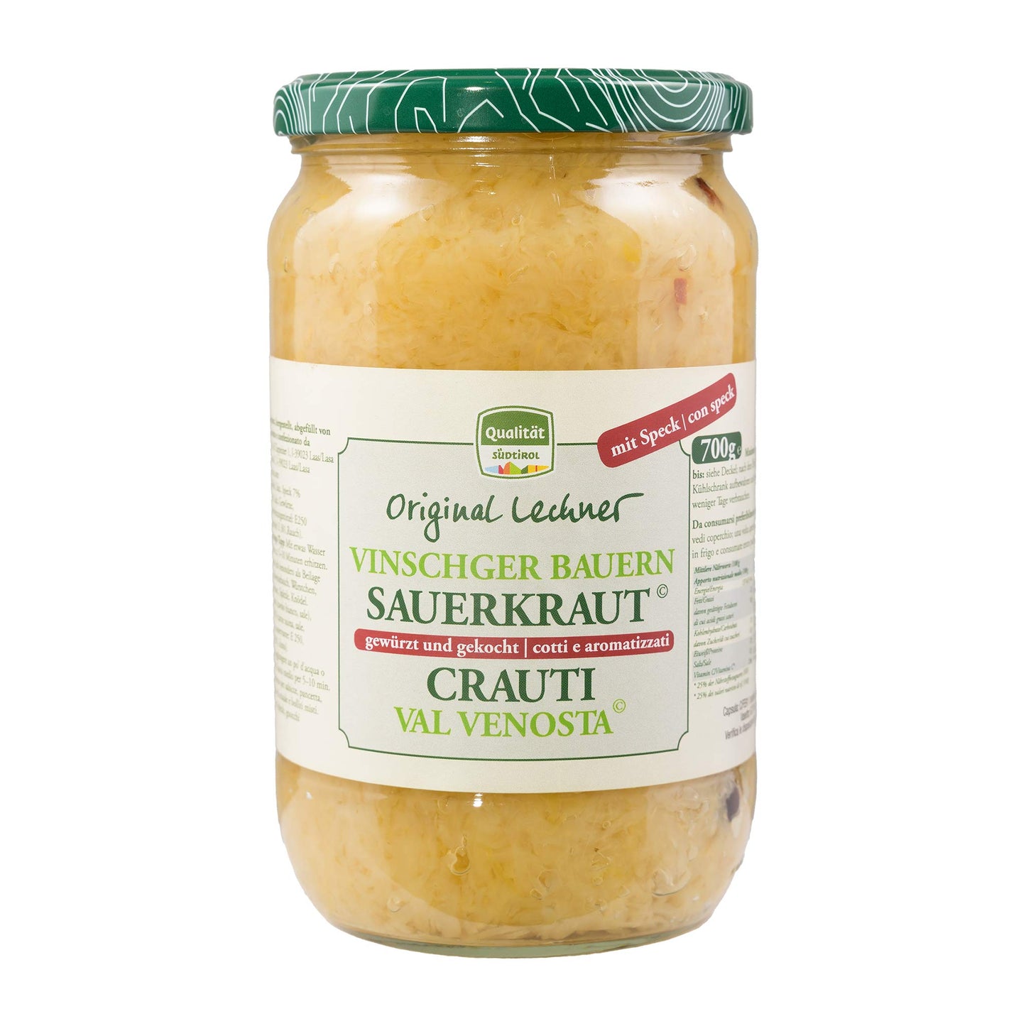 Lechner Vinschger Speck Sauerkraut 700g