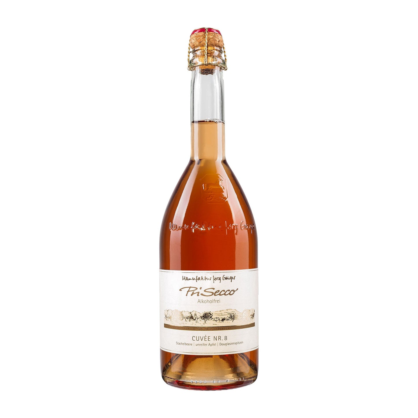 Manufaktur Jörg Geiger Prisecco Cuvée Nr. 8 Stachelbeere unreifer Apfel alkoholfrei