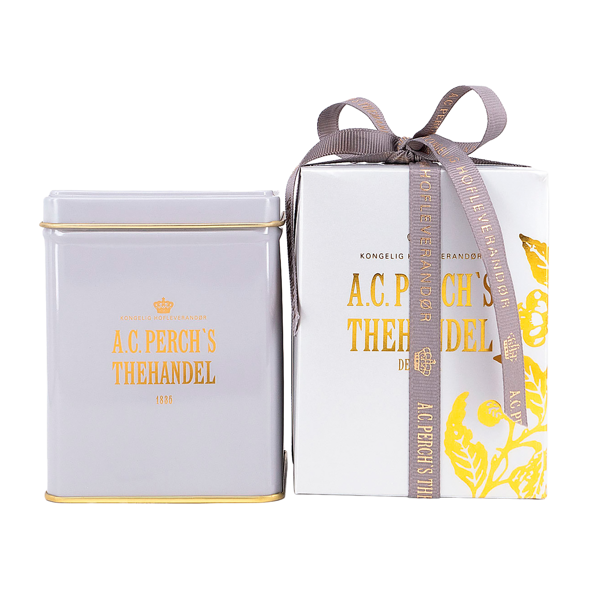 White Temple Tea von A.C. Perch's in der 100-g-Teedose mit Geschenkkarton