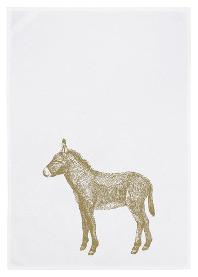Dish Towel – Gold Donkey