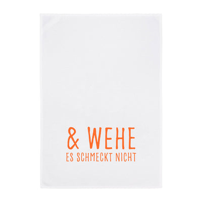 Geschirrtuch – & wehe es schmeckt nicht – orange