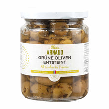 Arnaud  grüne Oliven  entsteint