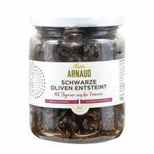 Arnaud  schwarze Oliven  entsteint