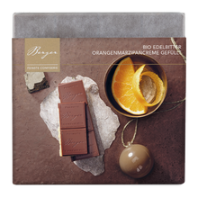 Berger Schokolade Bio Edelbitter Orange-Marzipan gefüllt 100g