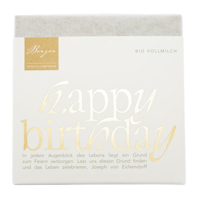 Organic Whole Milk Chocolate – Happy Birthday
