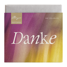 Bio Vollmilchschokolade Danke von Berger Confiserie