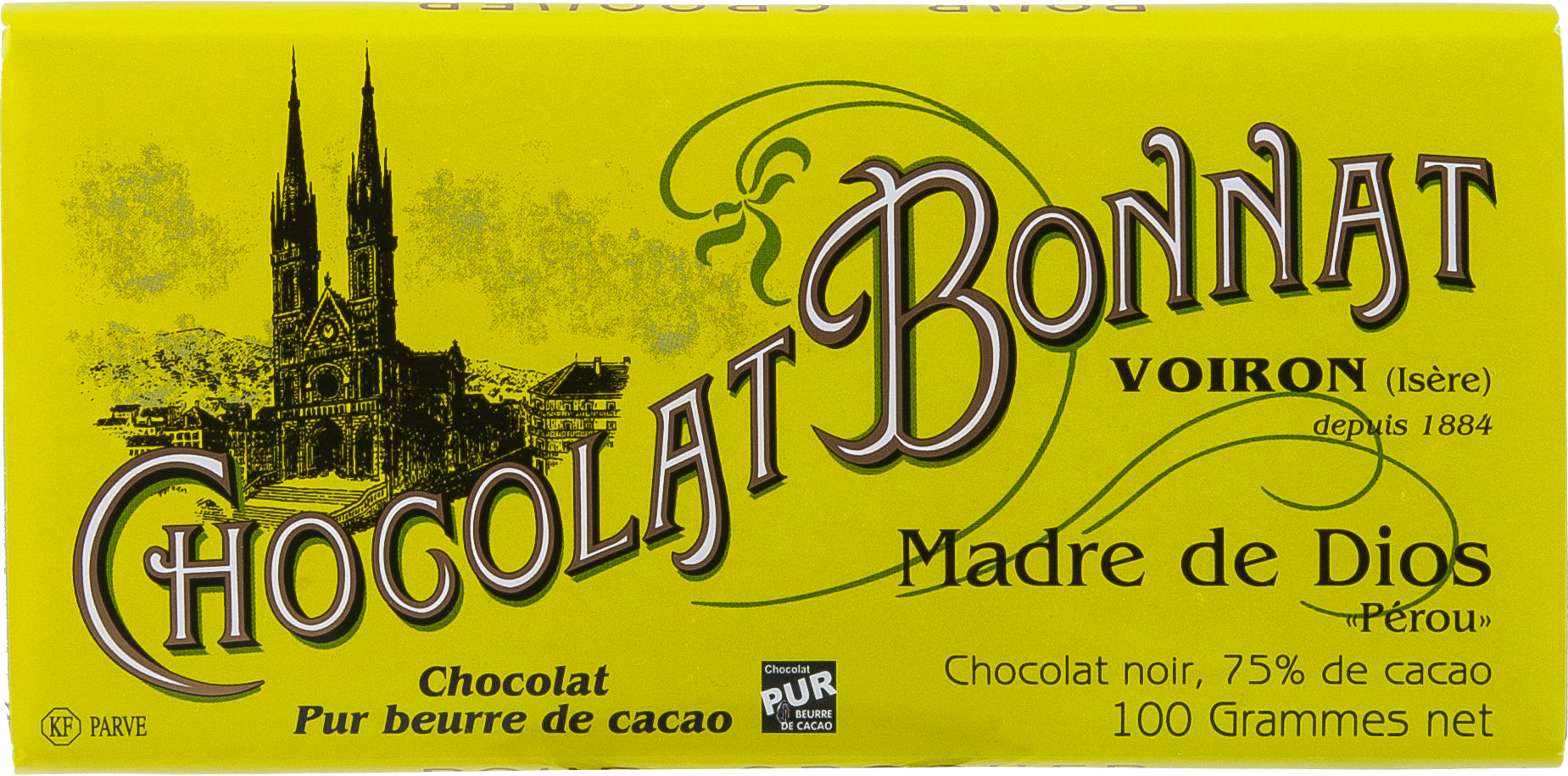 Bonnat Schokolade  Madre de Dios 75%  Zartbitterschokolade