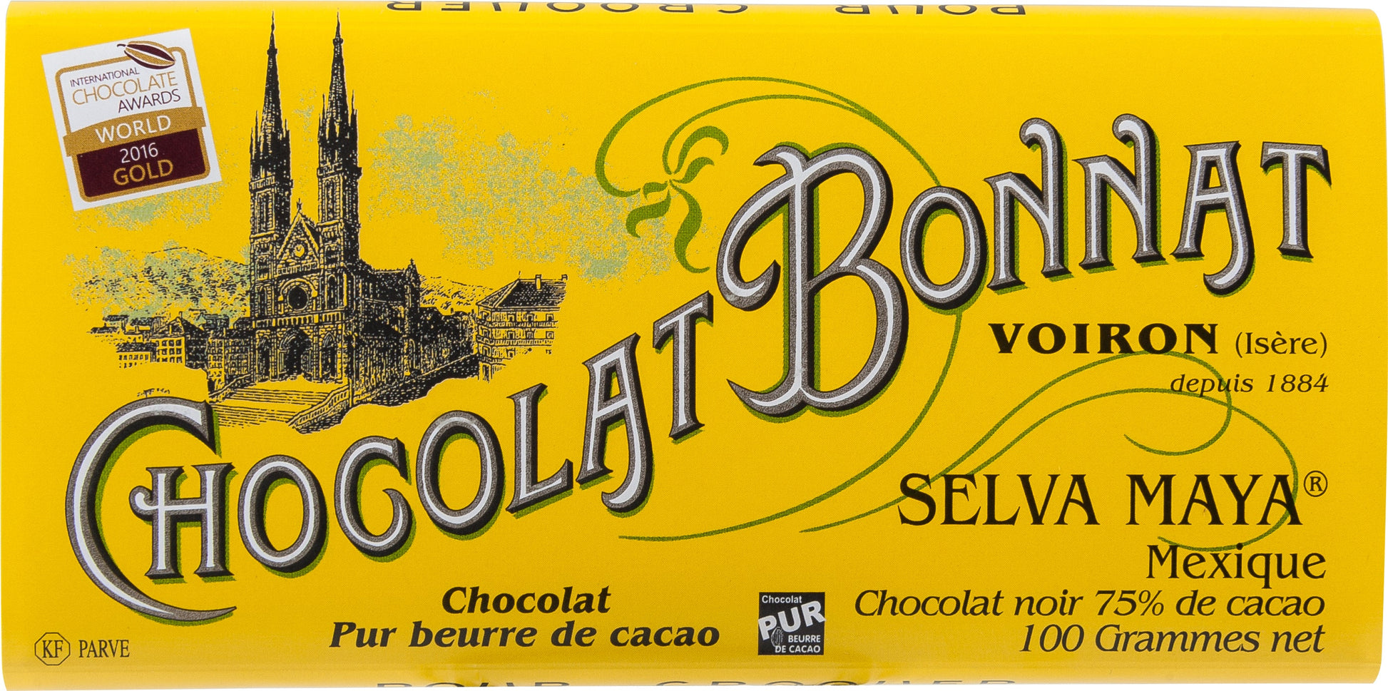 Bonnat Schokolade  Selva Maya 75%  Gold Gewinner 2016