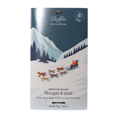 Vollmilchschokolade mit Nougat und Honig