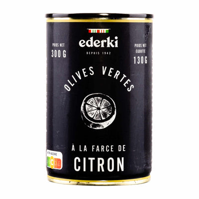 green olives with lemon