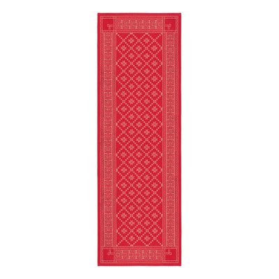 Attebladrose Tischläufer rot – 50x150cm
