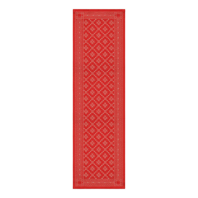 Attebladrose Tischläufer rot – 35x110cm