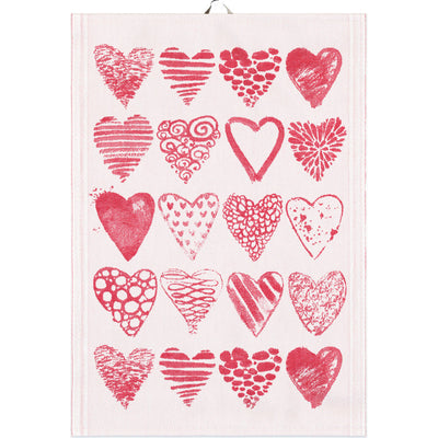Hearts Tea Towel – 35x50cm