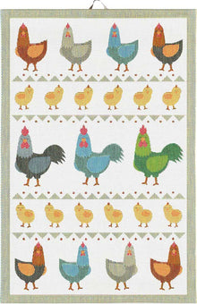 Ekelund  Hönsfamilj Geschirrtuch  40x60cm