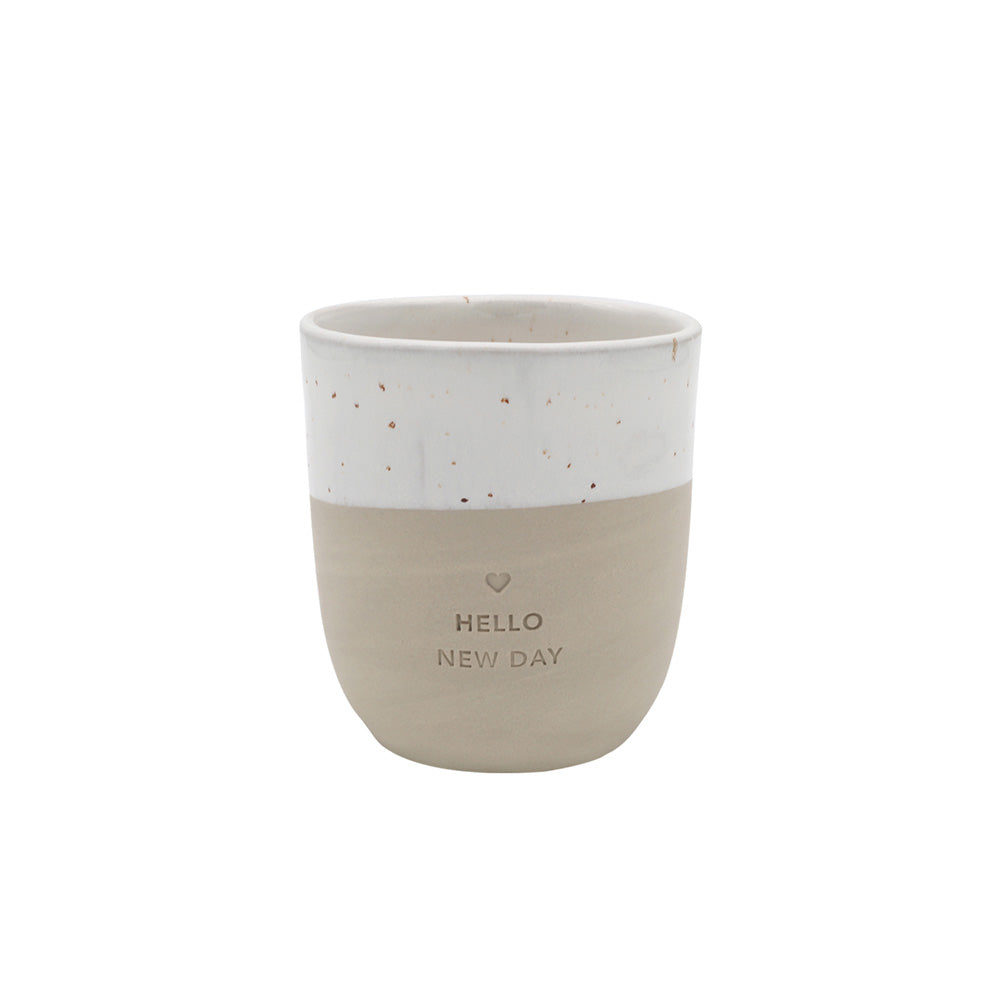 Eulenschnitt  Becher  Hello New Day