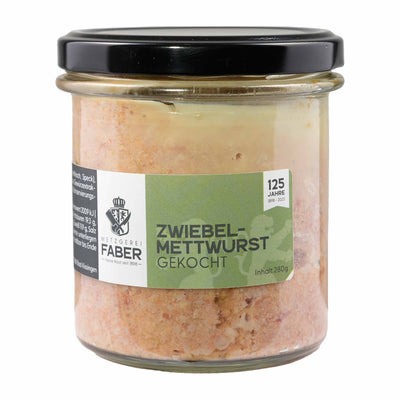 Cooked minced pork sausage with onions – 280g