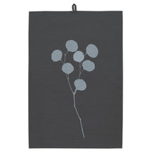 Frohstoff  Geschirrtuch Leinen anthrazit  Eukalyptus