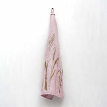 Frohstoff  Geschirrtuch Leinen rosa  Wiese