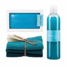Geschenkset  blaue Wellen