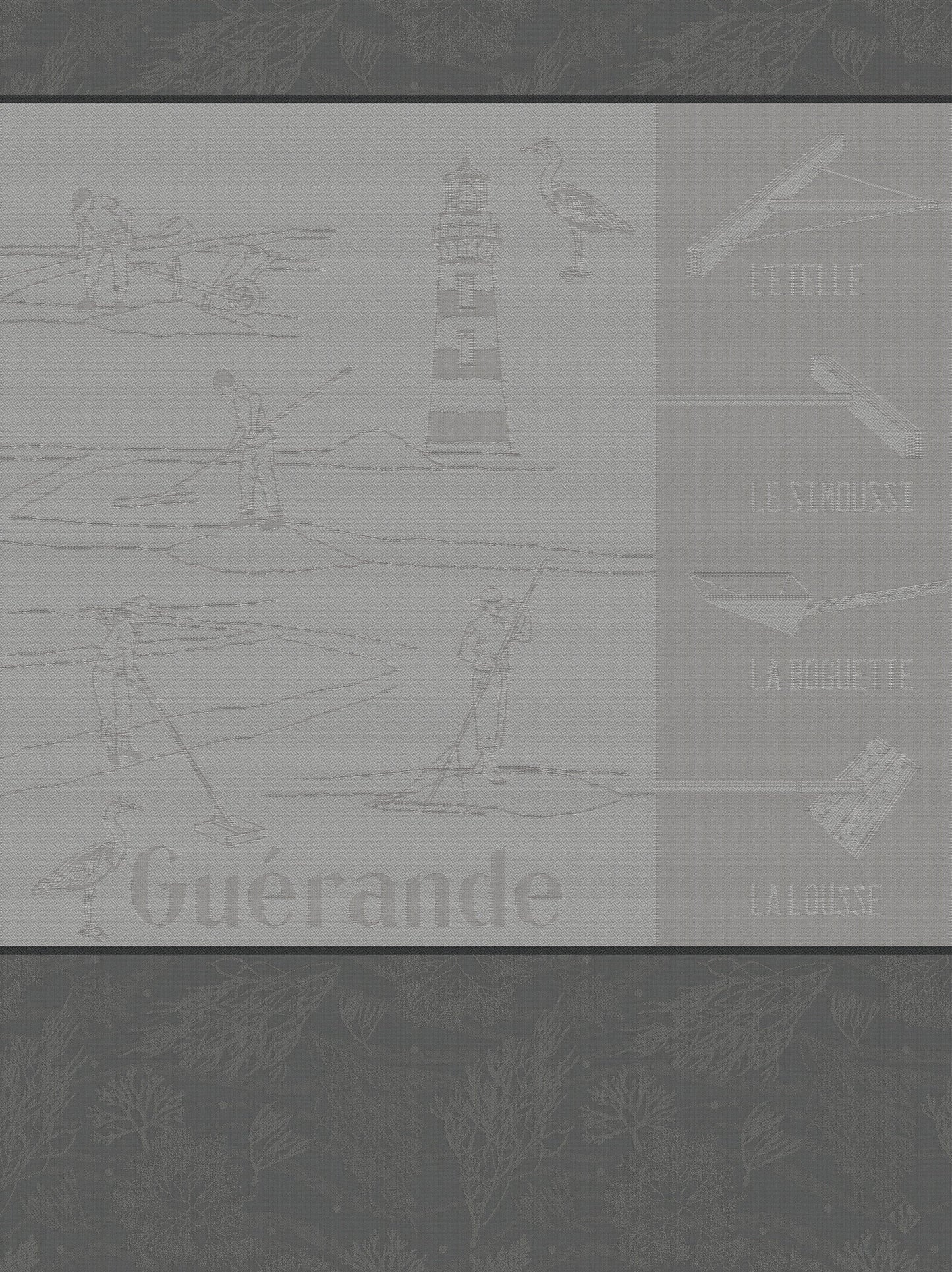 Geschirrtuch  Marais Salants  Grau