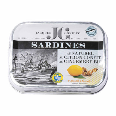 Sardinen naturel mit Zitrone & Ingwer