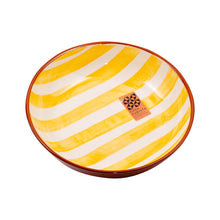 Keramikschale mittel  bold stripes tangerine