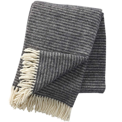 Wool blanket Ralph – dark grey