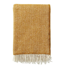 Klippan  Wolldecke Chevron  caramel