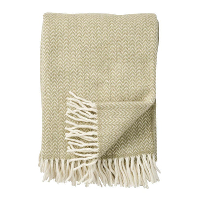 Wolldecke Chevron – green