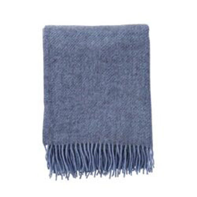 Wool blanket Gotland – infinity blue