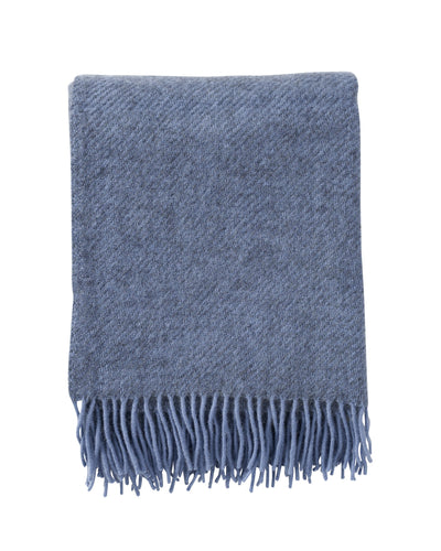 Wool blanket Gotland – infinity blue