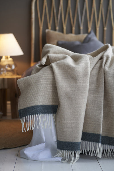Wool blanket Harald – cream