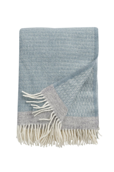 Wool blanket Harald – dusty blue