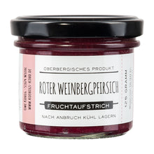 Königskind  roter Weinbergpfirsich Fruchtaufstrich