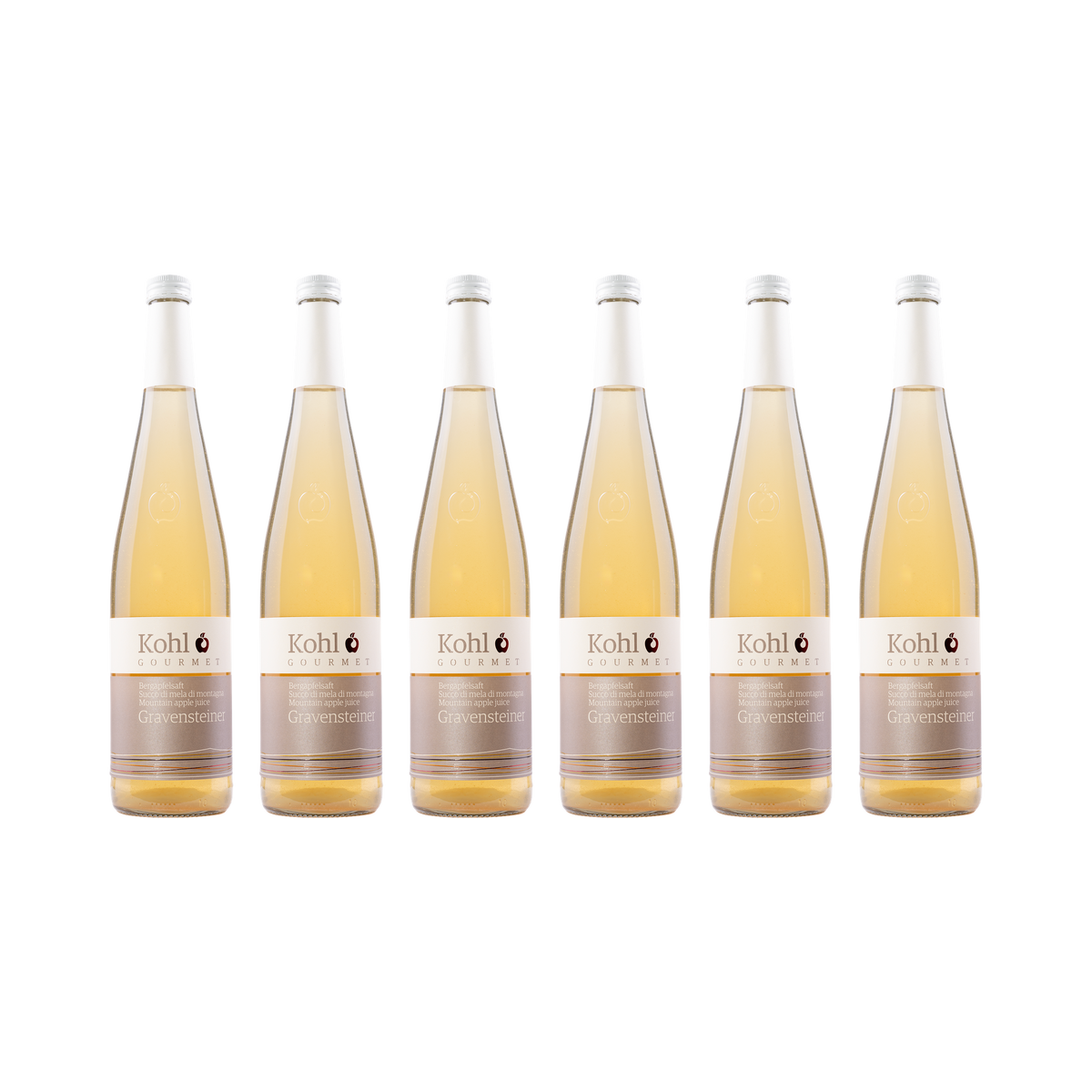 Bergapfelsaft Gravensteiner – 6× 750 ml