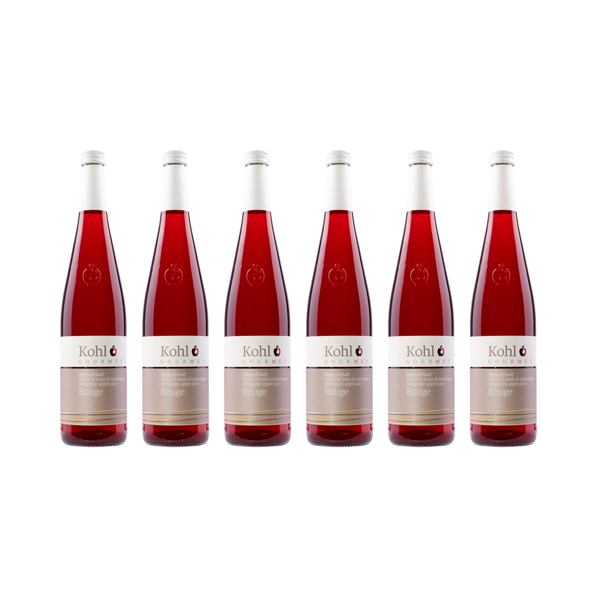 Bergapfelsaft Rouge – 6× 750 ml