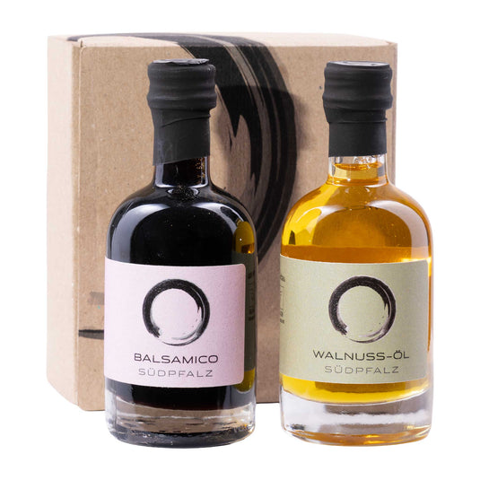 Lang Weinessig  Balsamico-Walnussöl Set  2 x 50ml