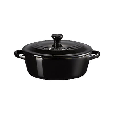 Mini Cocotte oval – Schwarz
