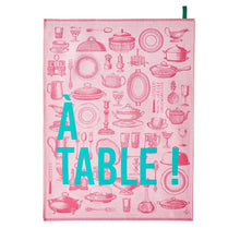 Le Jacquard Francais  Geschirrtuch A table  rosa