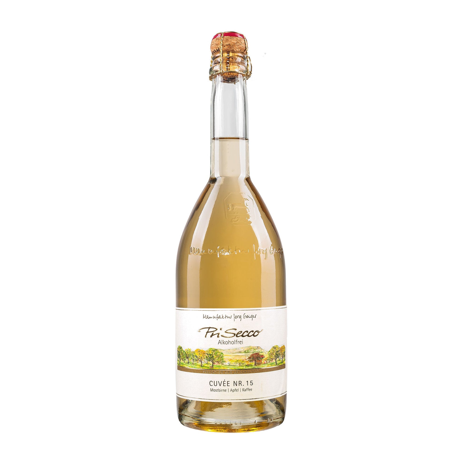 Manufaktur Jörg Geiger  Prisecco Cuvée Nr. 15  Mostbirne Apfel Kaffee  alkoholfrei