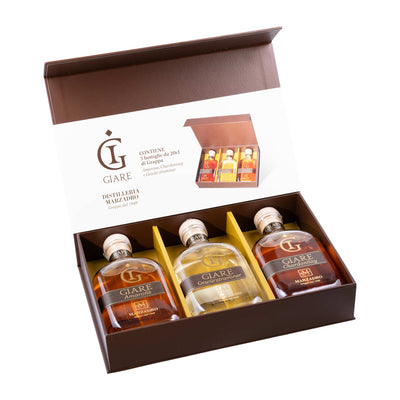 Giare Grappa Geschenkset in Geschenkbox